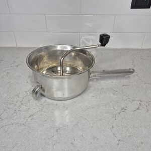 Vintage Foley Food Mill No. 101 Stainless Steel‎ 2 Quart Masher Ricer Strainer
